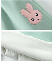 HBC040924-9 طقم بناتي شتوي تقيل مبطن فرو بالكامل 3 قطع ( بلوزة + فست + بنطلون)