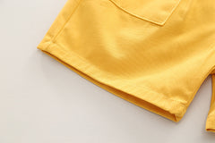 SSX220824-80 طقم صيفي 3 قطع ( بلوزة + شورت + شنتة)