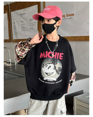 WZH301124-22 هودي ولادي قطن ميكي