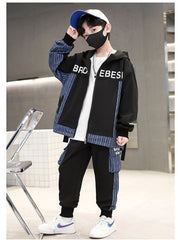 RM1227-18 طقم سبورت ستان مع جينز بجي قطعتين ( جكيت + بنطلون)