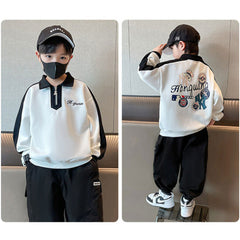 WZH301124-26 هودي ولادي قطن دافي