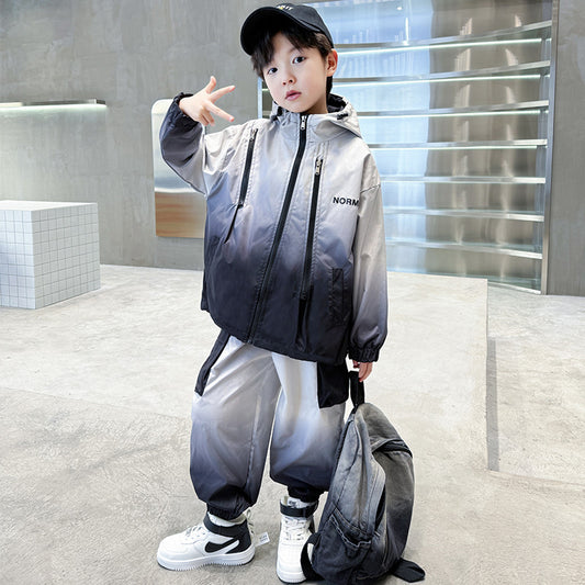 WZH301124-60  بدلة ربيعي صيفي خريفي ستان قطعتين ( جكيت + بنطلون)