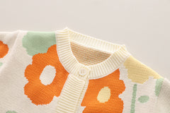 SSN040924-25 طقم بناتي قطن تقيل خريفي ربيعي قطعتين ( بلوزة + بنطلون)