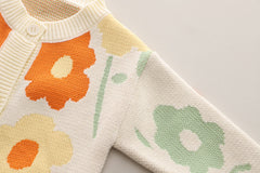 SSN040924-25 طقم بناتي قطن تقيل خريفي ربيعي قطعتين ( بلوزة + بنطلون)