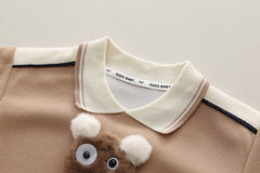 SSX220824-156 ترينج قطن اصلي قطعتين ( بلوزة + بنطلون) ربيعي خريفي