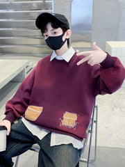 WZH301124-6 هودي ولادي قطن دافي