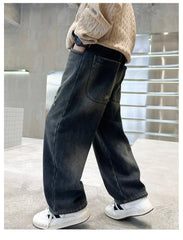 WZH301124-45 بنطلون ولادي جينز