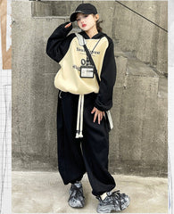 WZH191124-44 بدلة شتوي سميكة مبطنة فرو بالكامل قطعتين ( بلوزة + بنطلون)