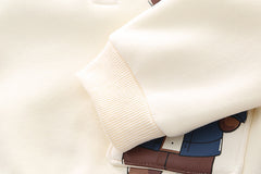 SSX220824-24 طقم ولادي شتوي قطن من جواه فرو تقيل قطعتين ( بلوزة + بنطلون)