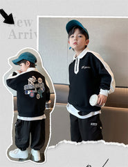 WZH301124-26 هودي ولادي قطن دافي