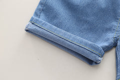 SSX220824-65 طقم ولادي صيفي قطعتين ( بلوزة + شورت)