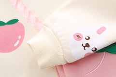 SSN040924-8B طقم شتوي بناتي قطعتين بطن فرو بالكامل ( بلوزة + بنطلون )