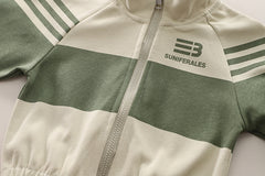 SSN040924-48 طقم تقيل خريفي ربيعي 4 قطع ( بلوزة + جكيت + حقيبة + بنطلون)