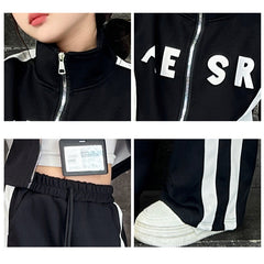 WZH191124-22 بدلة سبورت قطن خريفي قطعتين ( بلوزة + بنطلون) نخب أول