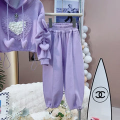 WZH191124-6 طقم قطعتن ( بلوزة + بنطلون)