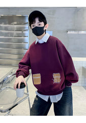 WZH301124-6 هودي ولادي قطن دافي