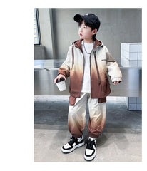 WZH301124-60  بدلة ربيعي صيفي خريفي ستان قطعتين ( جكيت + بنطلون)