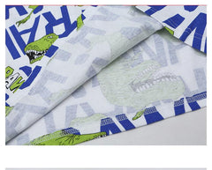 FU14042024-44 طقم ولادي صيفي ( بلوزة قطنية + بنطلون جينز + حزام وسط)