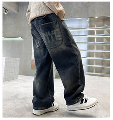 WZH301124-45 بنطلون ولادي جينز