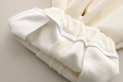 SSX220824-137 ترينج قطن 100% ربيعي خريفي قطعتين ( بلوزة + بنطلون)