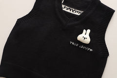 SSX220824-118 طقم ولادي 4 قطع ( قميص + فست صوف + جرافة + بنطلون )