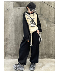 WZH191124-44 بدلة شتوي سميكة مبطنة فرو بالكامل قطعتين ( بلوزة + بنطلون)