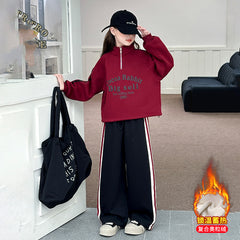 WZH191124-25 بدلة شتوي سميكة قطنية جواها فرو تقيل شتوي