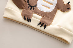 SSX220824-133 طقم شتوي تقيل مبطن فرو بالكامل قطعتين ( بلوزة + بنطلون)