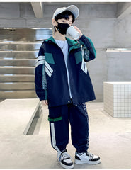 WZ261124-8 ترينج ستان قطعتين ( جكيت + بنطلون) ربيعي صيفي خريفي