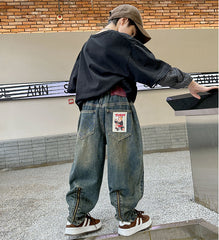 WZH301124-40 بنطلون جينز ولادي