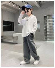 WZH301124-43 بنطلون جينز ولادي