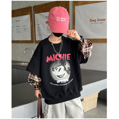 WZH301124-22 هودي ولادي قطن ميكي