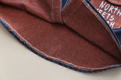 SSX220824-141 طقم جينز 3 قطع ( جكيت + بلوزة + بنطلون )