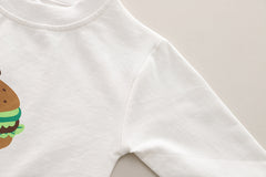 SSX220824-152 طقم ولادي قطني 3 قطع ( بلوزة+ جكيت + بنطلون ) ربيعي خريفي