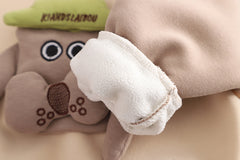 SSX220824-50 طقم شتوي مبطن فرو تقيل بالكامل قطعتين ( بلوزة + بنطلون)