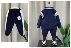 SSX220824-128 ترينج ولادي ربيعي قطعتين ( بلوزة + بنطلون)