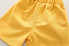 SSX220824-80 طقم صيفي 3 قطع ( بلوزة + شورت + شنتة)