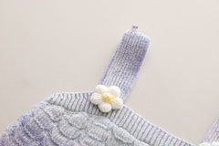 SSN040924-46 طقم جينز بناتي خريفي ربيعي 3 قطع ( بلوزة صوف + بلوزة قطنية + بنطلون جينز )