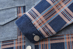 RM231223-39 طقم جينز 3 قطع ( جكيت + بلوز قطنية+ بنطلون)