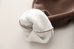 SSX220824-24 طقم ولادي شتوي قطن من جواه فرو تقيل قطعتين ( بلوزة + بنطلون)