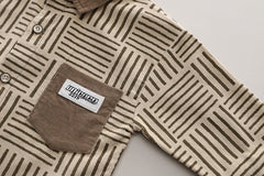 SSX220824-163 طقم ولادي 3 قطع ( بلوزة + جكيت + بنطلون)