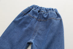 RM0608-20 طقم ولادي قطعتين ( بلوزة قطنية + بنطلون جينز )