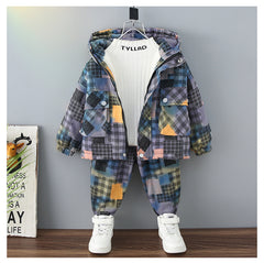 RM1227-11 بدلة ستان قطعتين ملونة ( جكيت + بنطلون )