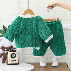 SSX220824-47 بجامة تقيلة جدا بناتي خامة ممتازة غسيل ولبس قطعتين ( جكيت + بنطلون)