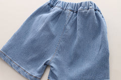 SSX220824-7 طقم صيفي قطعتين ( بلوزة + شورت )