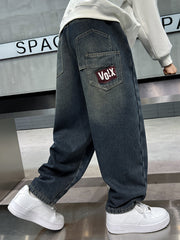 WZH301124-37 بنطلون ولادي جينز شتوي مبطن فرو