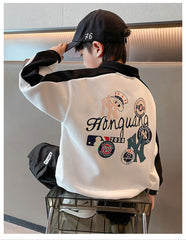 WZH301124-26 هودي ولادي قطن دافي