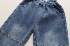 RM0608-15 طقم ولادي 3 قطع ( بلوزة + جكيت + بنطلون جينز )