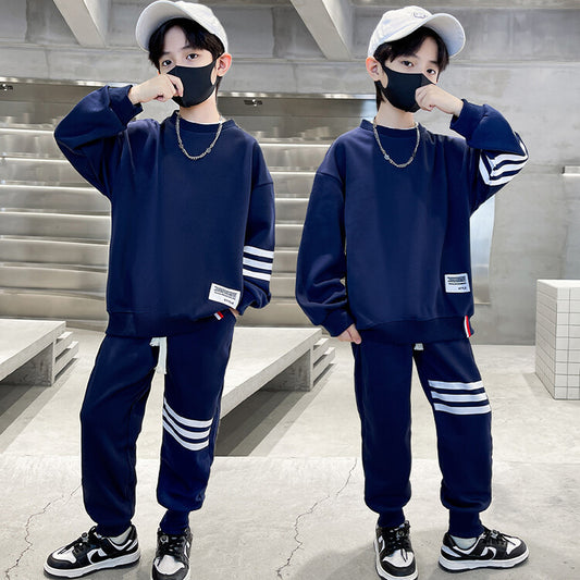 WZ261124-44 بدلة رياضية قطنية ربيعي خريفي قطعتين ( بلوزة + بنطلون)