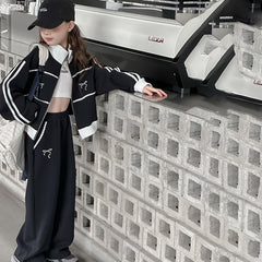 WZH191124-20 بدلة قطنية فخمة قطعتين ( جكيت + بنطلون) ربيعي خريفي